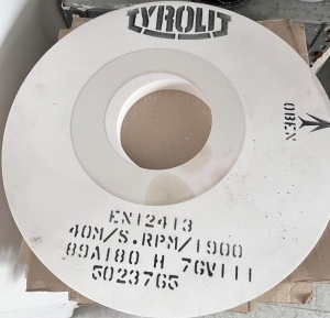 Tyrolit kerámia köszörű korong 400x25x127