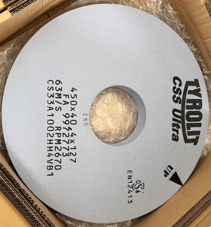 Tyrolit kerámia köszörű korong 450x40,4x127