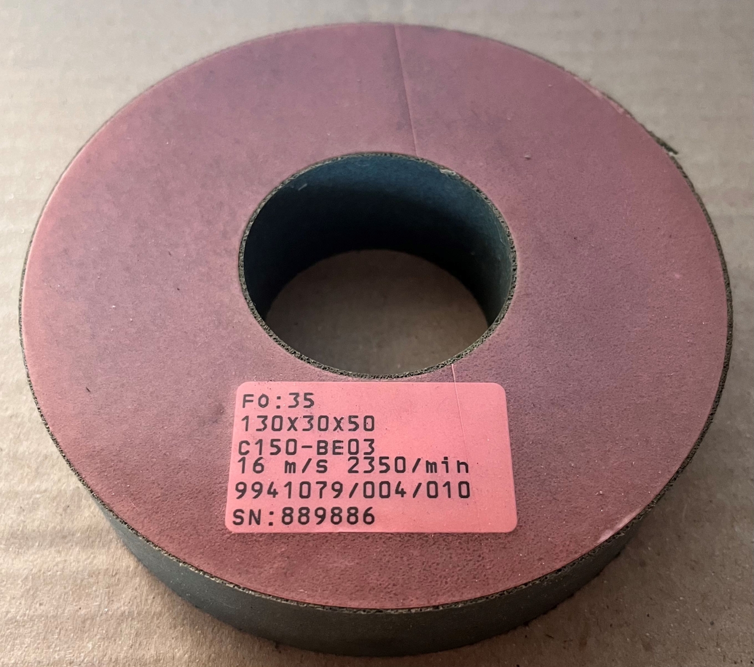 Tyrolit gumikötésű köszörűkorong 130x30x50