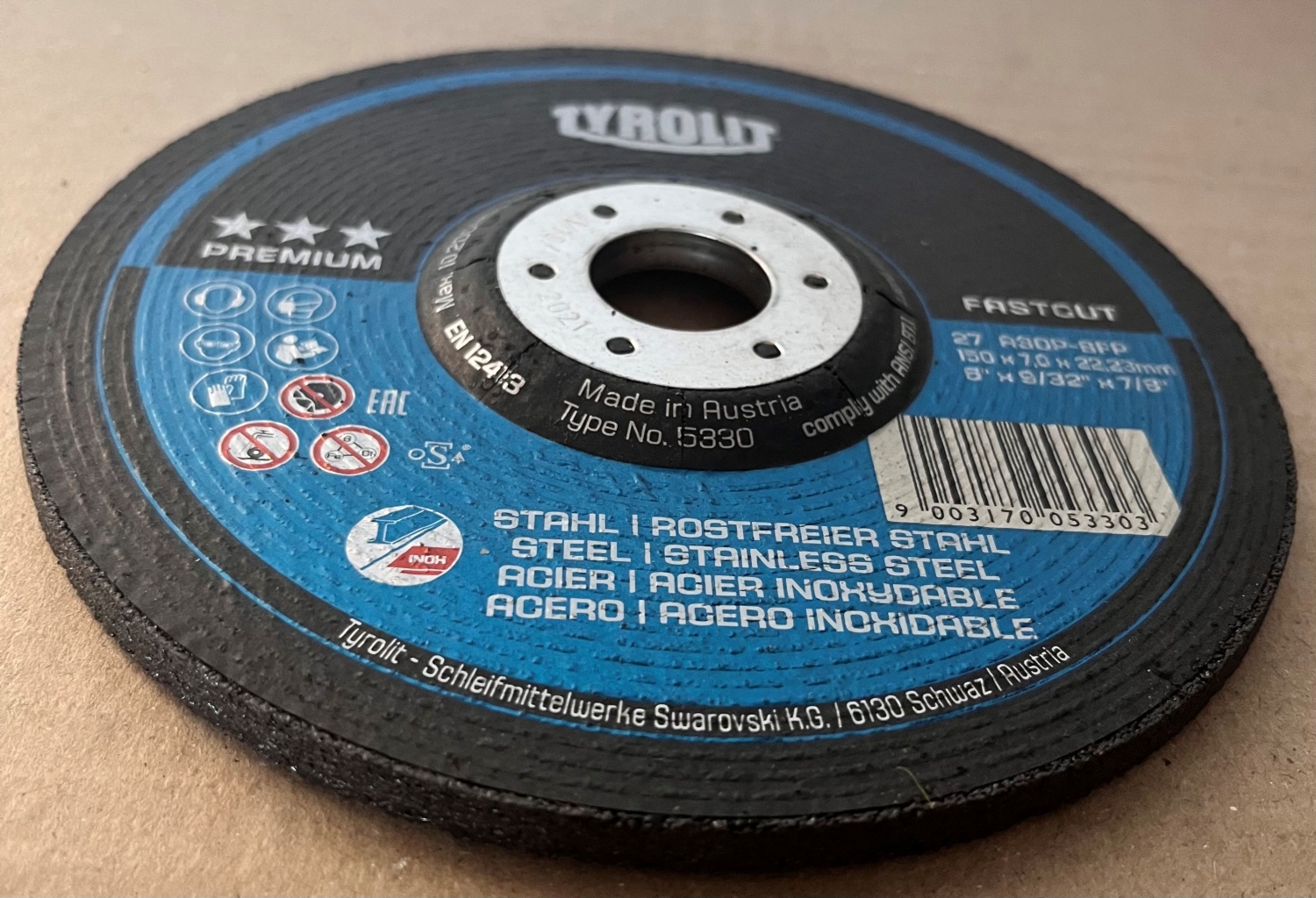 Tyrolit nagyolókorong 150x7,0x22,23